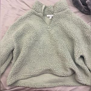 Green Quarter Zip Fleece